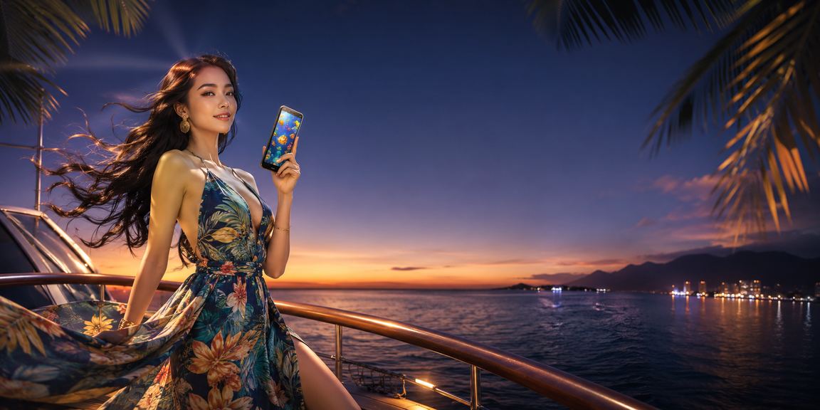 Người chơi ban cá trực tuyến tại bờ biển Đà Nẵng trên điện thoại di động